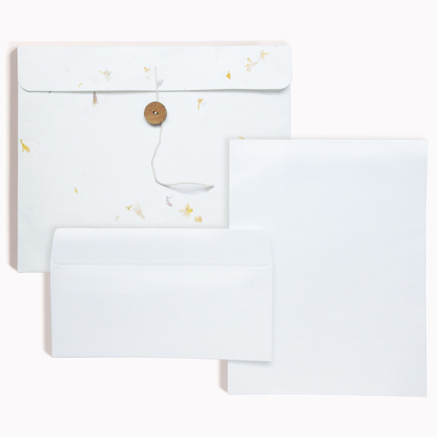 16 Sheet Stationery Set in Button-tie Folder